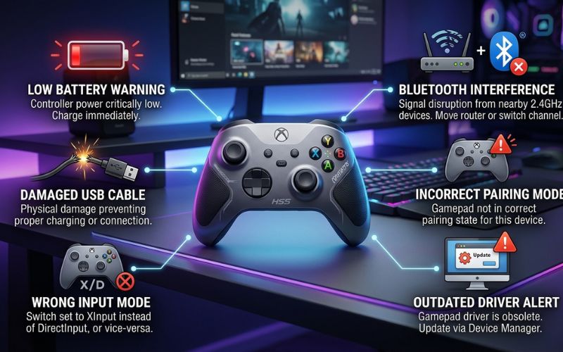 Gamepad Won’t Pair