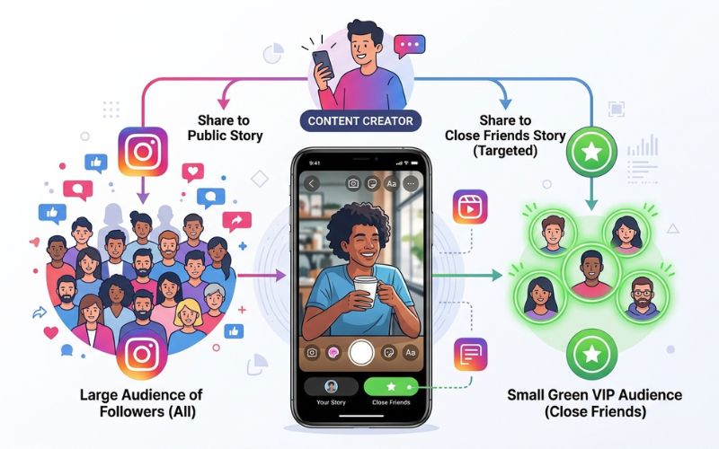How to Share Stories, Reels, and Notes with Close Friends