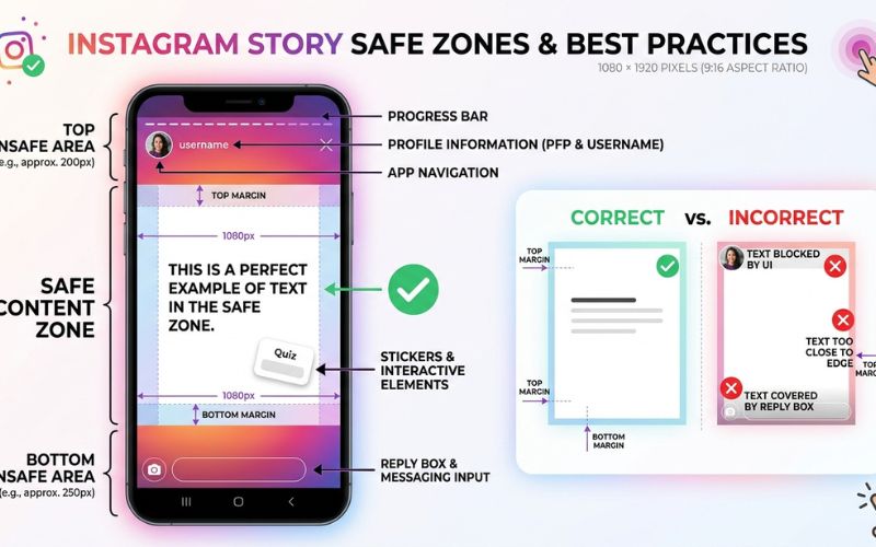 Instagram Story Size, Measurements & Safe Zones