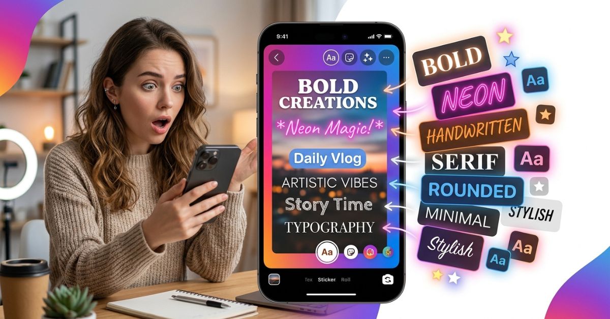 instagram story fonts