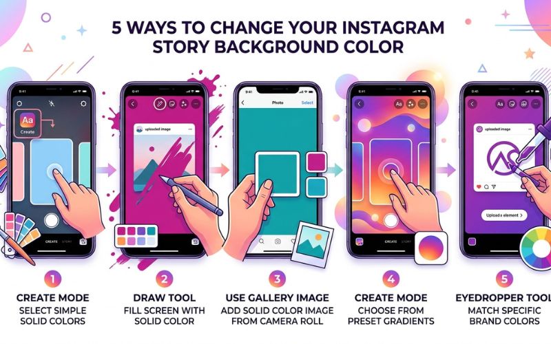 Change Background Color on a Blank Instagram Story