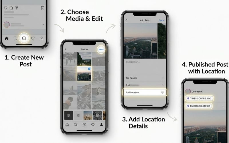 How to Add a Location Before Publishing an Instagram Post